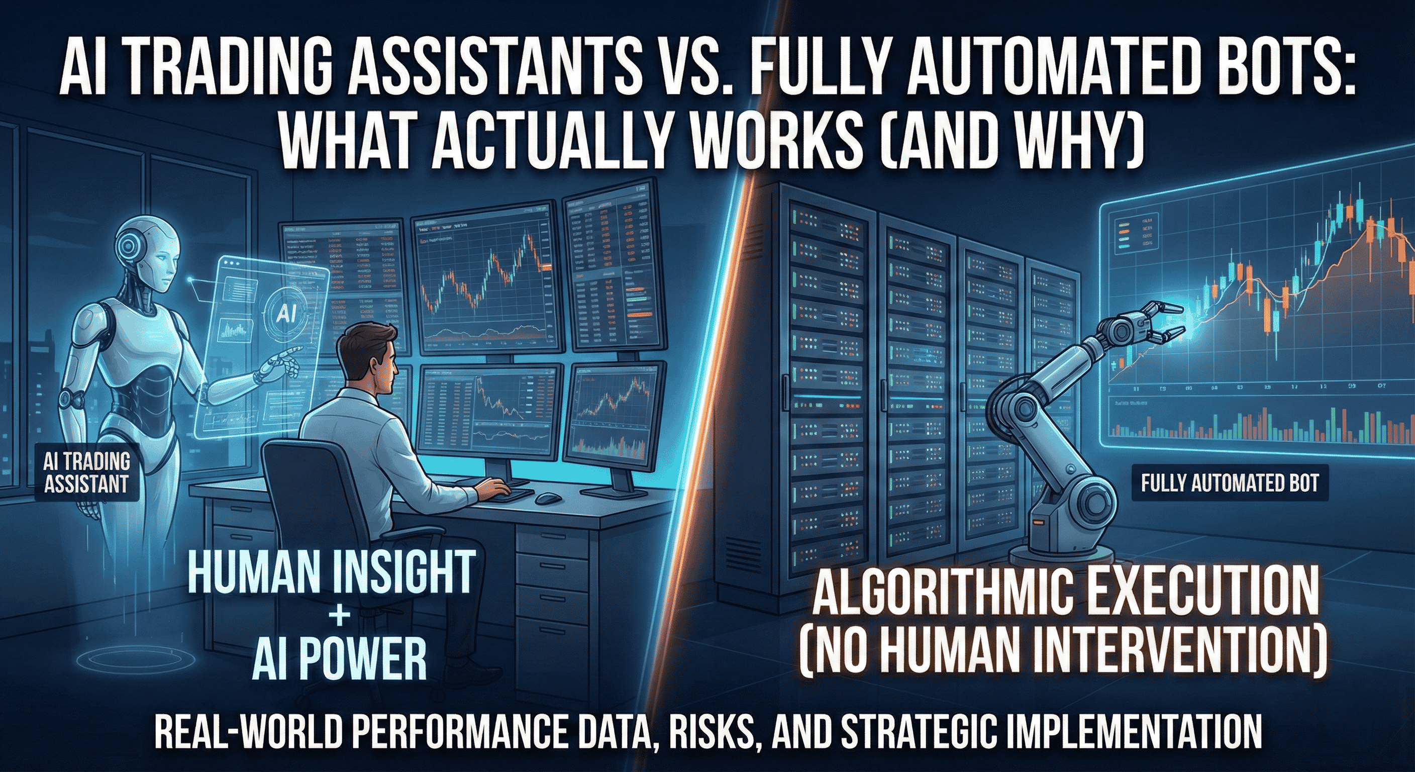 AI Trading Assistants vs Fully Automated Bots: What Actually Works (And Why) - TradingAnalysis.ai Trading Guide