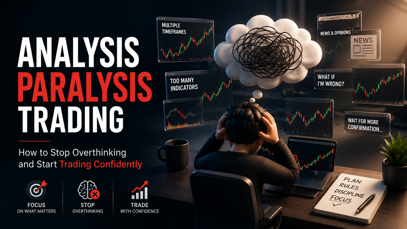 Analysis Paralysis Trading: How to Stop Overthinking and Start Trading Confidently - TradingAnalysis.ai Trading Guide