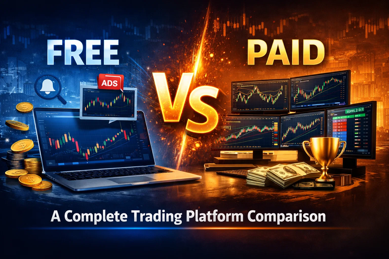 Featured image for Free vs Paid Charting Software: A Complete Trading Platform Comparison