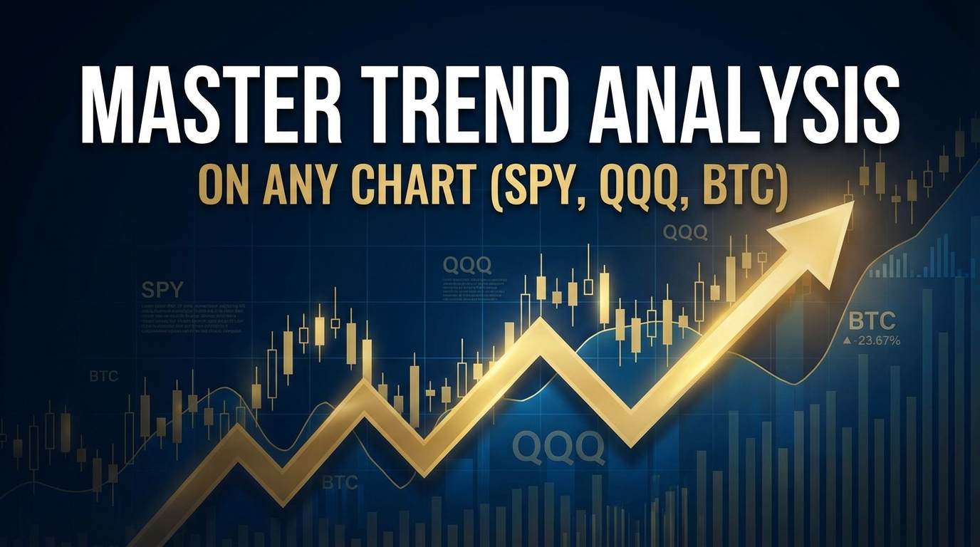 Featured image for How to Identify Trend in Stock Market: Master Trend Analysis on Any Chart (SPY, QQQ, BTC)
