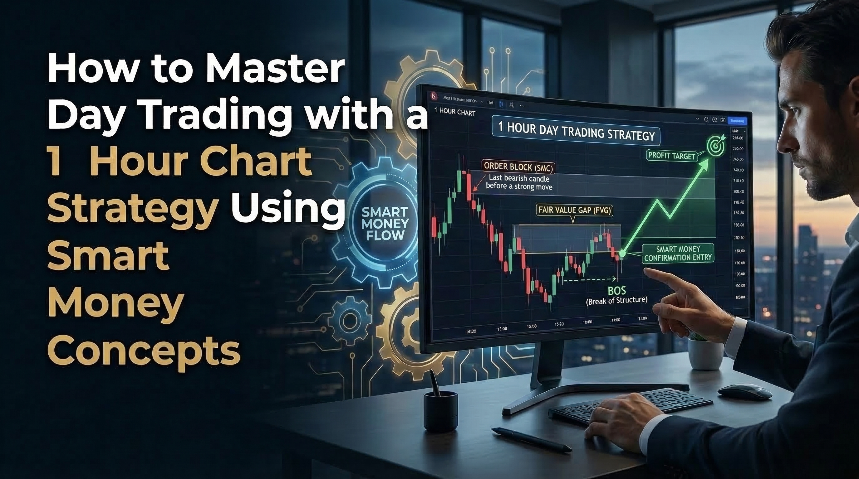 How to Master Day Trading with a 1 Hour Chart Strategy Using Smart Money Concepts - TradingAnalysis.ai Trading Guide