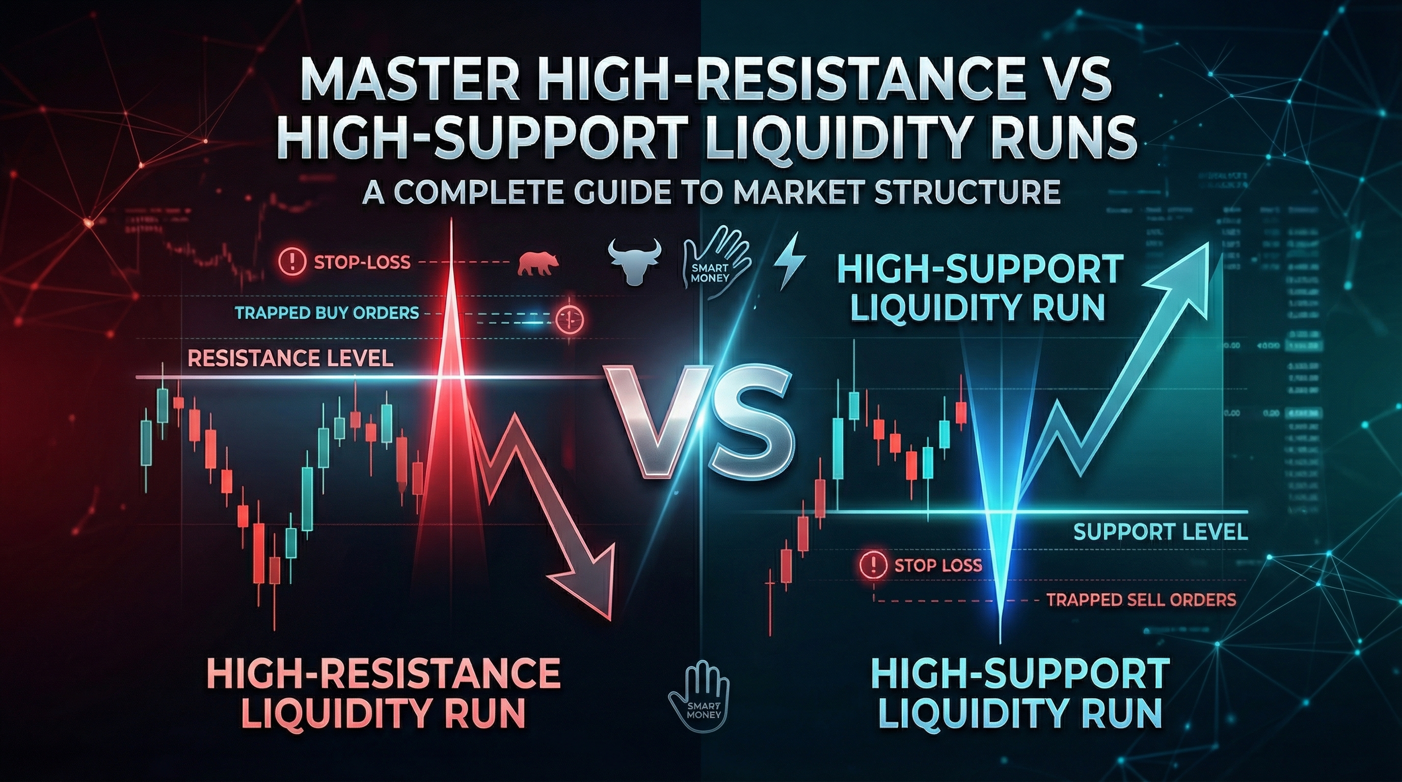 Master High-Resistance vs High-Support Liquidity Runs: A Complete Guide to Market Structure - TradingAnalysis.ai Trading Guide
