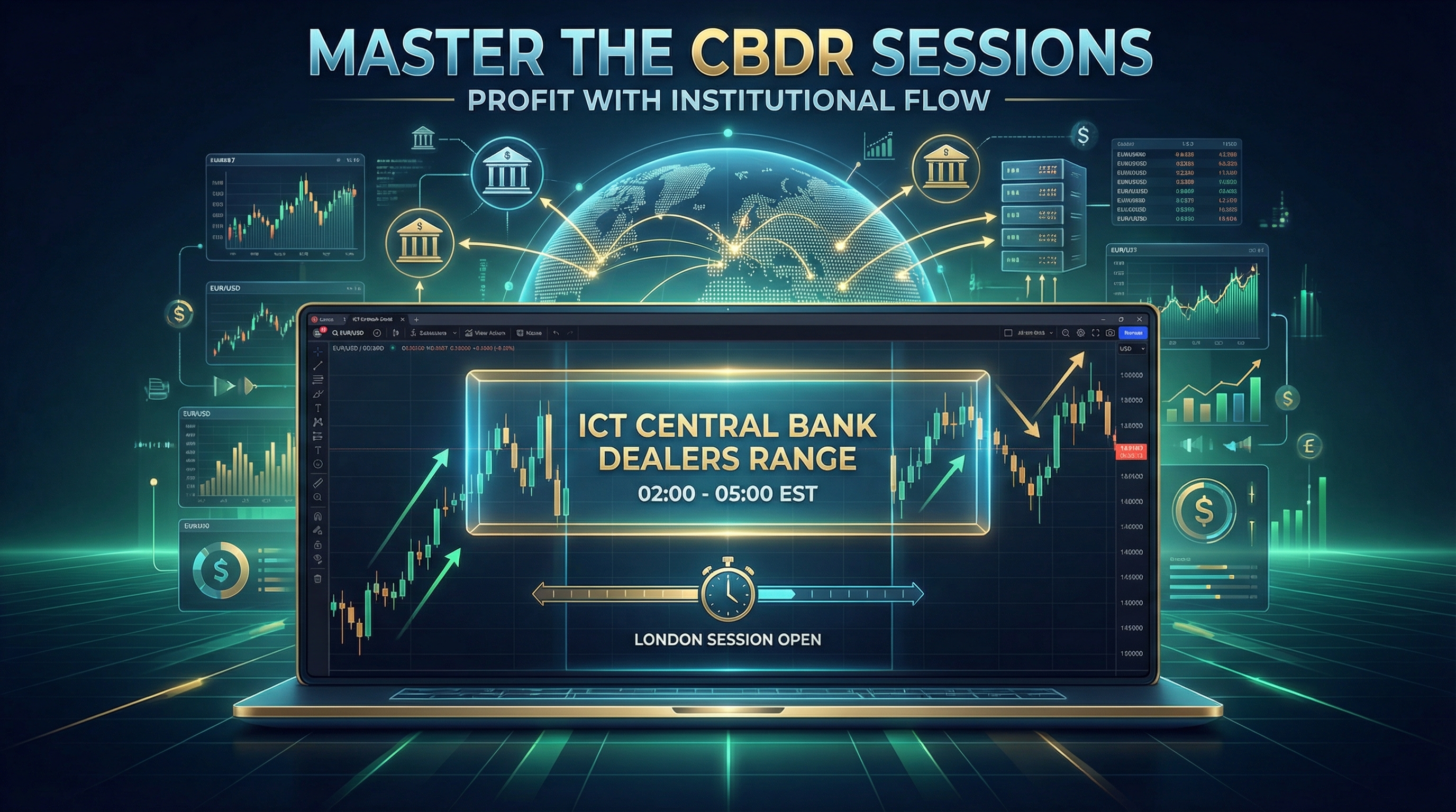 Master ICT Central Bank Dealers Range: Complete Guide to Trading CBDR Sessions - TradingAnalysis.ai Trading Guide