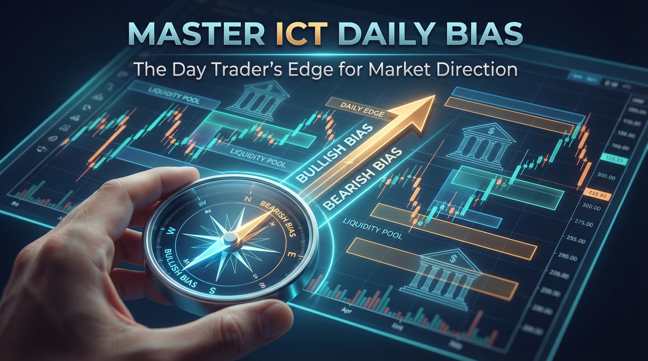 Master ICT Daily Bias: The Day Trader's Edge for Market Direction - TradingAnalysis.ai Trading Guide