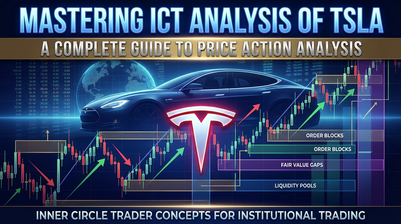 Featured image for Mastering ICT Analysis of TSLA: A Complete Guide to Price Action Analysis