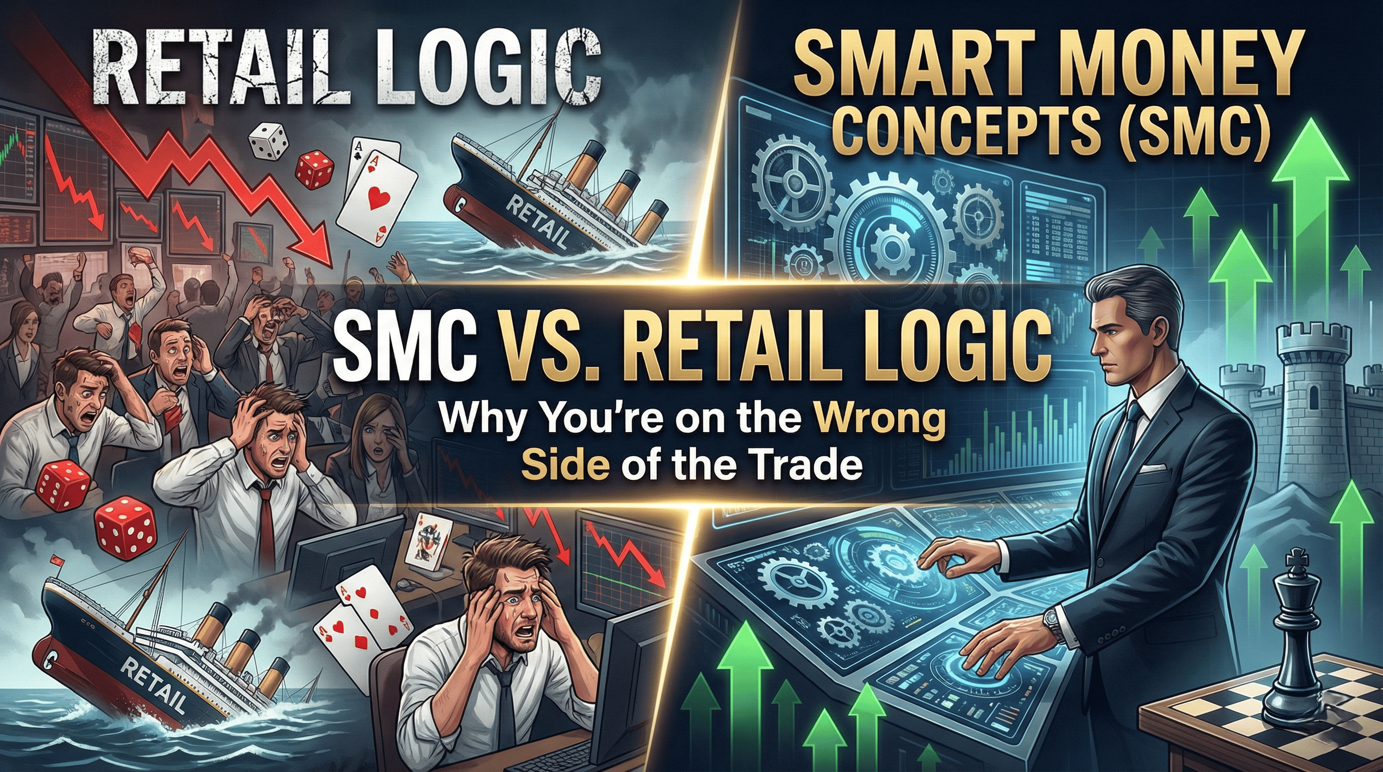 Featured image for SMC vs. Retail Logic: Why You're on the Wrong Side of the Trade