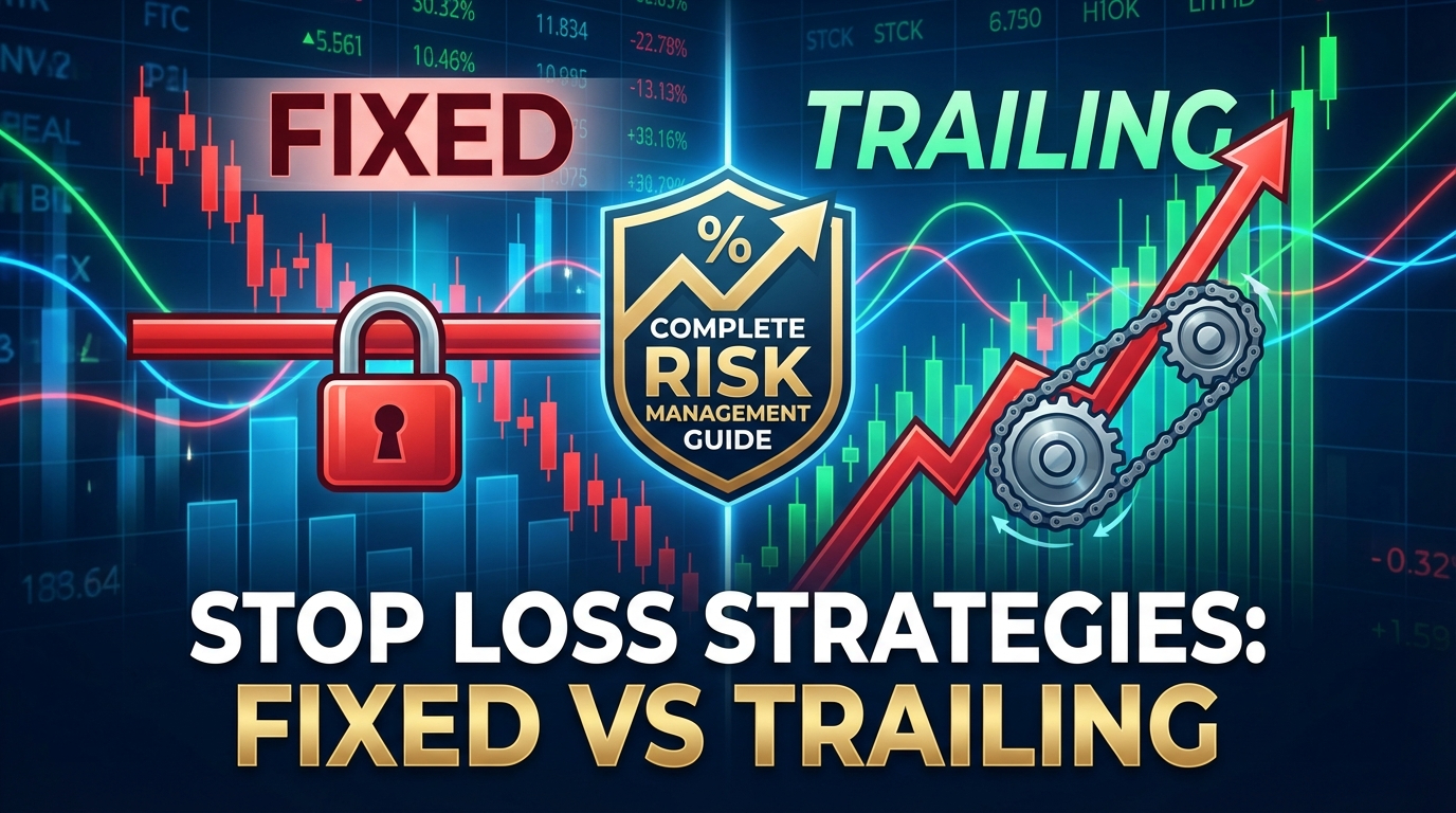 Featured image for Stop Loss Strategies: Fixed vs Trailing - Complete Risk Management Guide