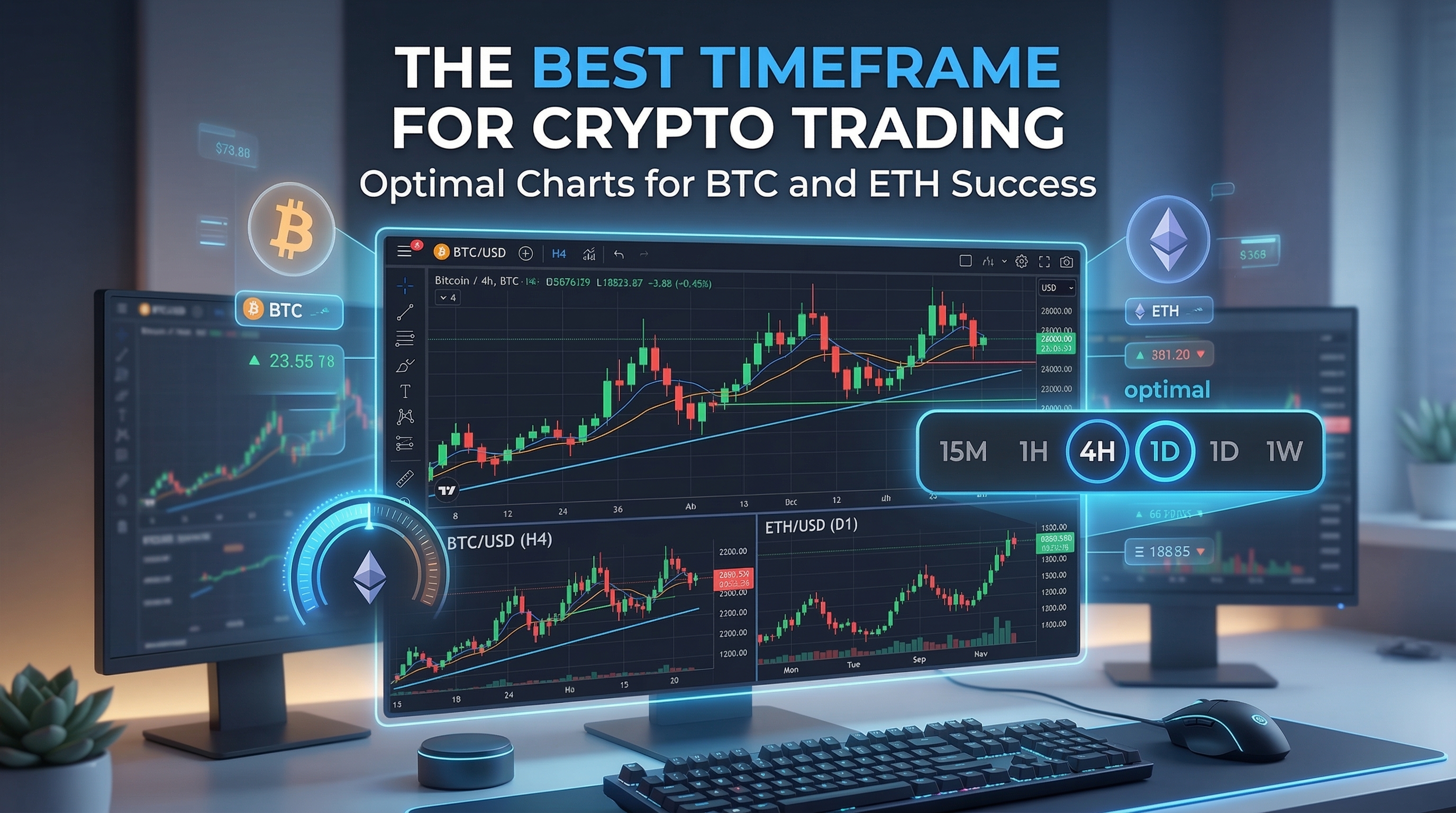 Featured image for The Best Timeframe for Crypto Trading: Optimal Charts for BTC and ETH Success