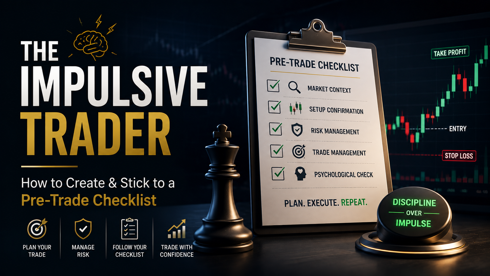 The Impulsive Trader: How to Create and Stick to a Pre-Trade Checklist - TradingAnalysis.ai Trading Guide
