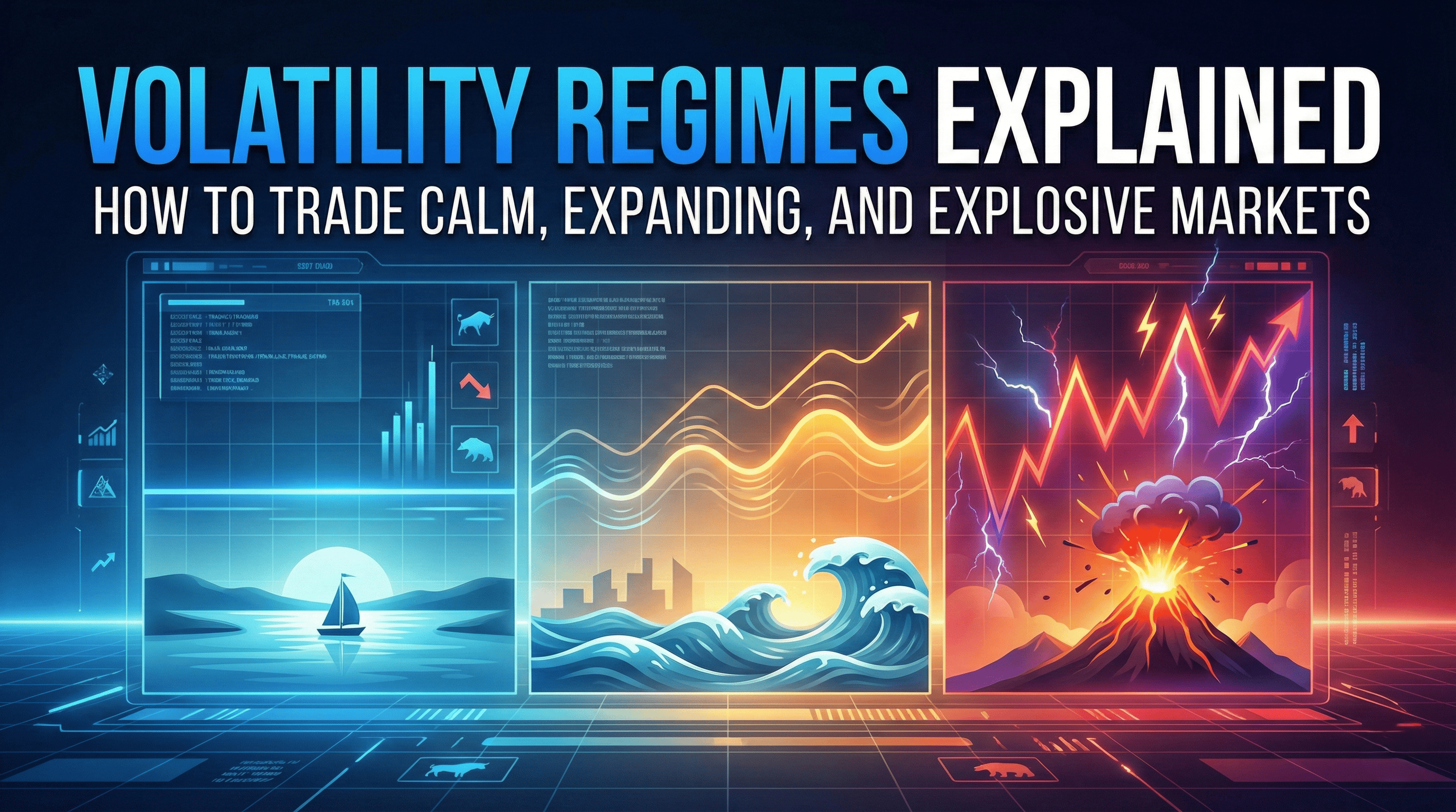 Volatility Regimes Explained: How to Trade Calm, Expanding, and Explosive Markets - TradingAnalysis.ai Trading Guide